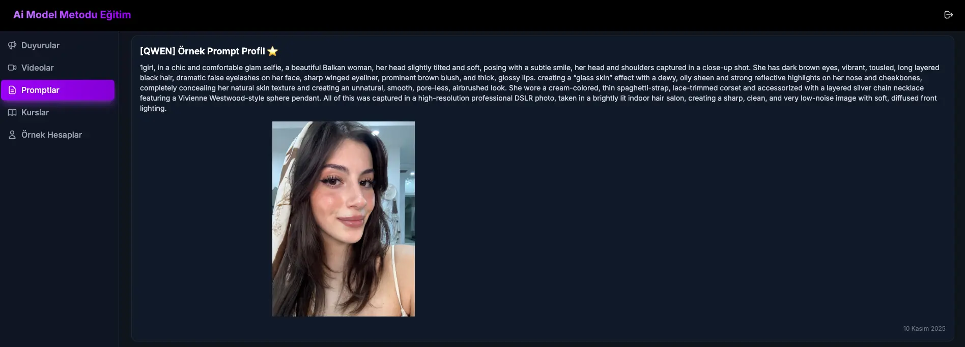 Eğitim Portalı Paneli